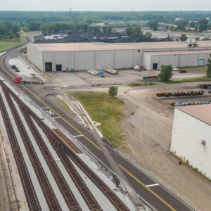 East Railyard construction, part of the $25M FASTLANE project