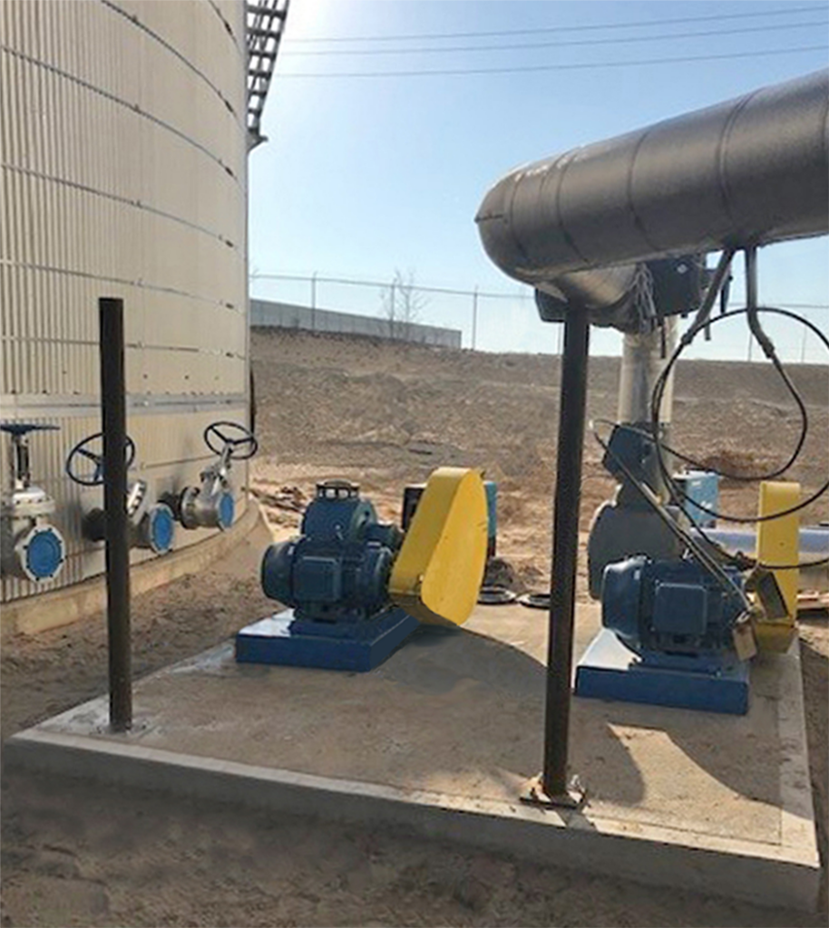 Tanco Terminals has installed new pumps, mixers and heaters to keep bulk liquids moving